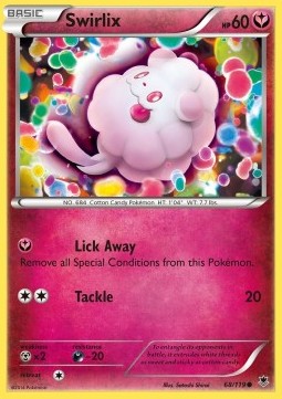 Swirlix Pokemon card from Phantom Forces