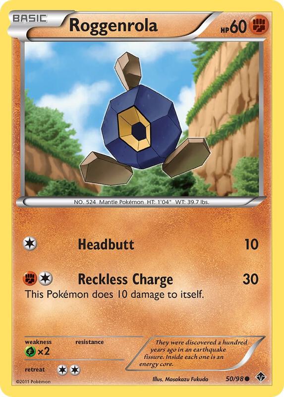 Roggenrola (50) Pokemon card from Emerging Powers