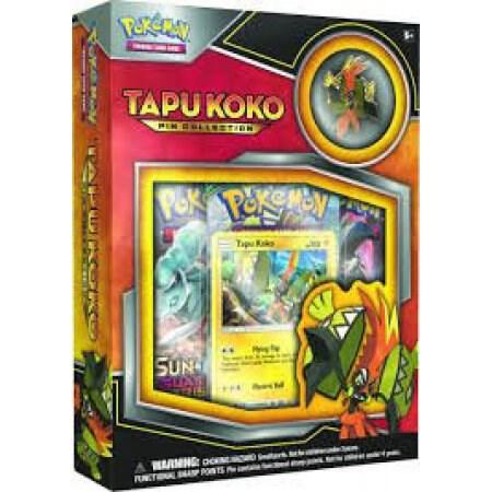 Tapu Koko Pin Collection Pokemon card from SM - Guardians Rising