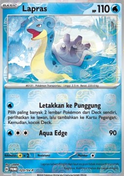 Lapras (SV-P/ID 123) Scarlet & Violet Indonesian Promos ID