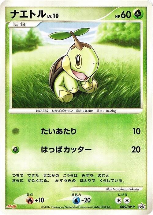 Turtwig - 005/DP-P (Japanese) Pokemon card from DP-P Promotional cards