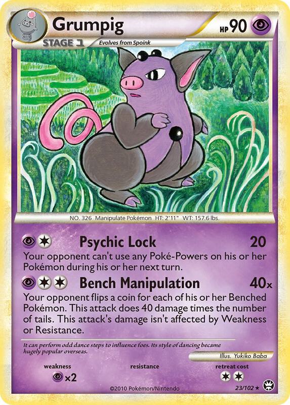 Grumpig Pokemon card from Triumphant