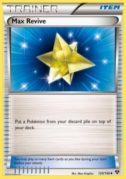 Max Revive Pokemon card from XY
