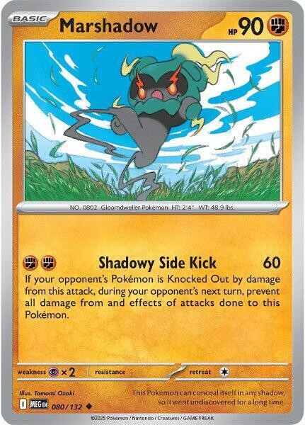 Marshadow Pokemon card from ME01: Mega Evolution