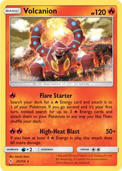 Volcanion Pokemon card from Deck Exclusives