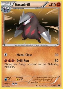 Excadrill Pokemon card from Emerging Powers