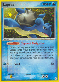 Lapras Pokemon card from EX Legend Maker