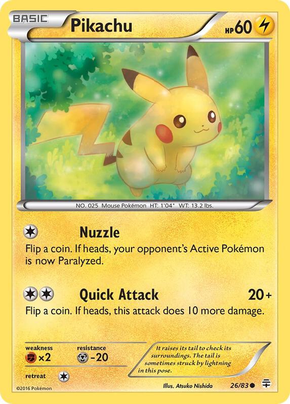 Pikachu Pokemon card from Generations
