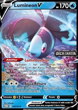 Lumineon V (SV-P/ID 175) Scarlet & Violet Indonesian Promos ID