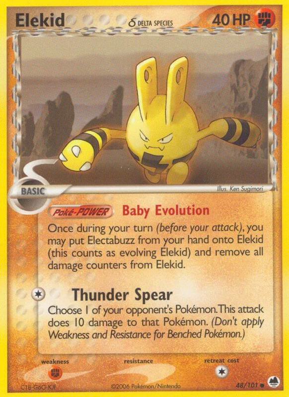 Elekid (Delta Species) Pokemon card from Dragon Frontiers