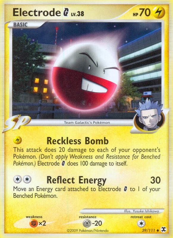 Electrode G Pokemon card from Rising Rivals
