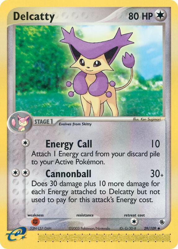 Delcatty Pokemon card from Ruby and Sapphire
