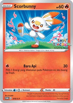 Scorbunny (S-P/ID 018) Sword & Shield Indonesian Promos ID