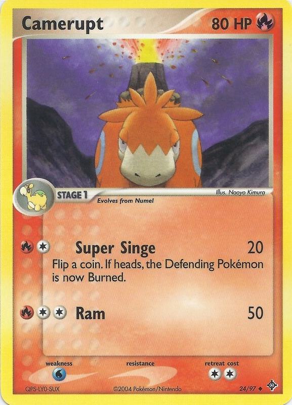 Camerupt Pokemon card from EX Battle Stadium