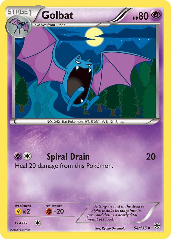 Golbat Pokemon card from Plasma Storm