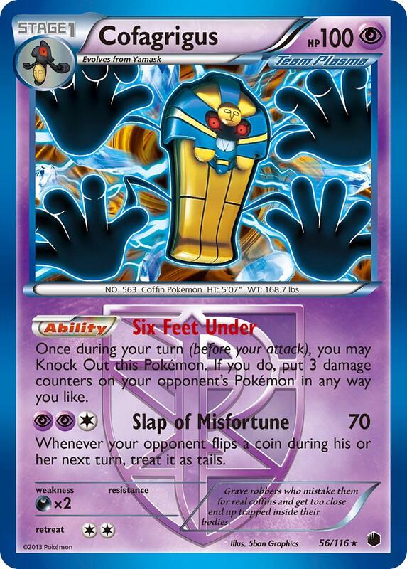 Cofagrigus (Team Plasma) (56) Pokemon card from Plasma Freeze
