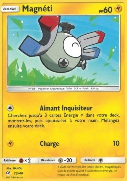 Magnemite Pokemon card from McDonalds Collection 2019 2