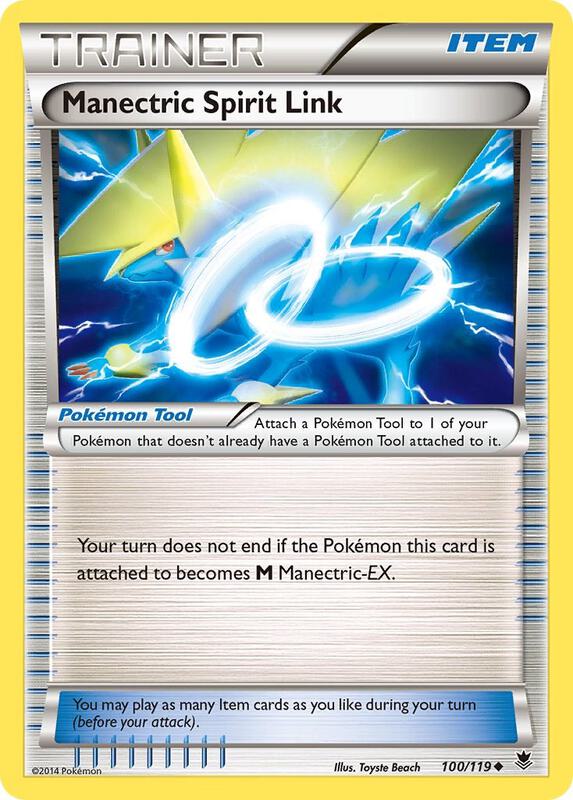 Manectric Spirit Link Pokemon card from XY - Phantom Forces
