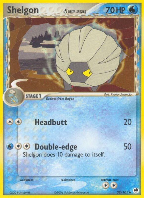 Shelgon (Delta Species) Pokemon card from Dragon Frontiers