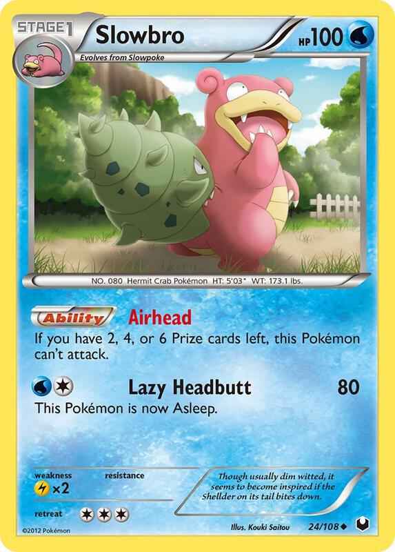 Slowbro Pokemon card from Dark Explorers