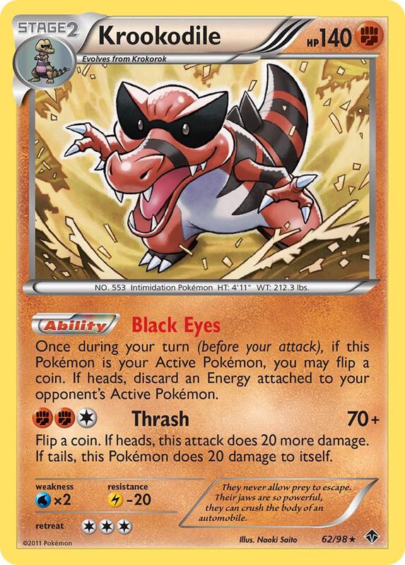 Krookodile Pokemon card from Emerging Powers
