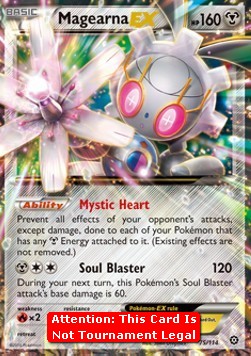 Magearna EX Pokemon card from Steam Siege