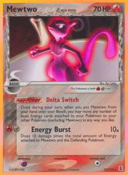 Mewtwo δ Delta Species (Holo)