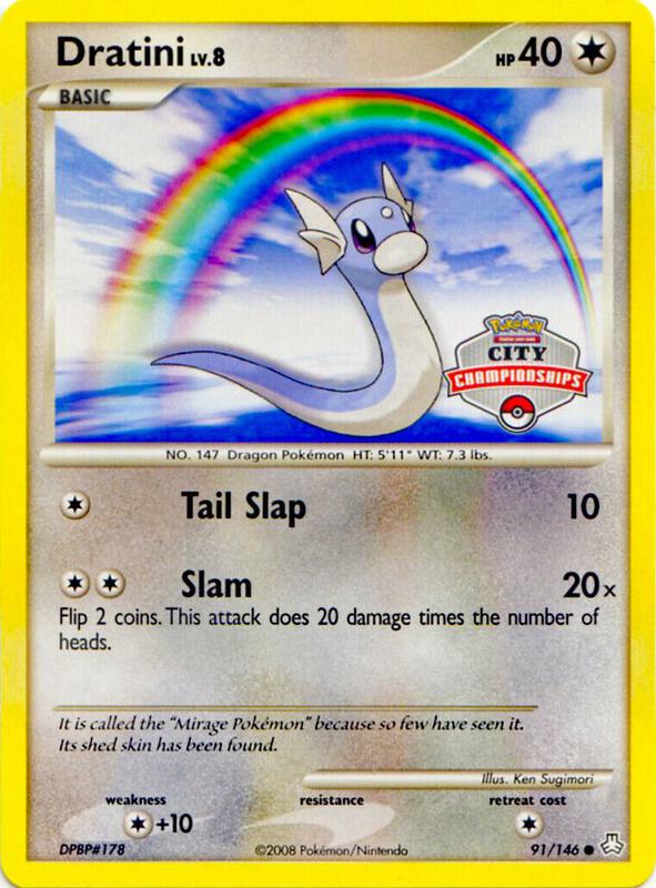 Dratini Pokemon card from League & Championship Cards