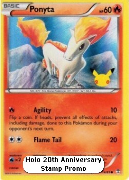 Ponyta Pokemon card from Generations