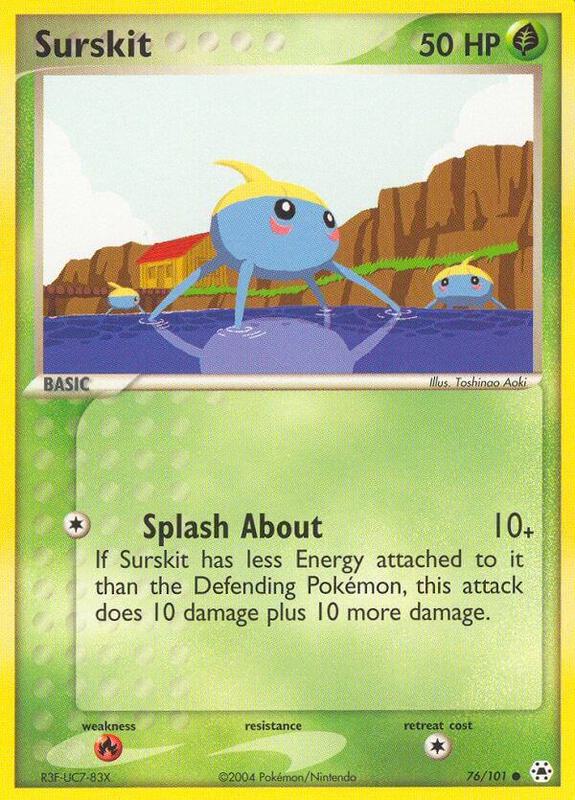 Surskit Pokemon card from Hidden Legends