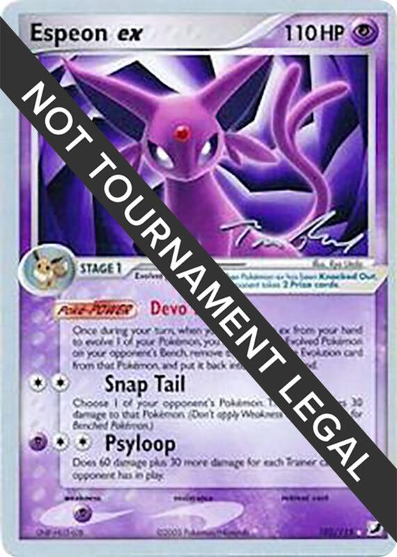 Espeon ex - 2007 (Tom Roos) Pokemon card from World Championship Decks