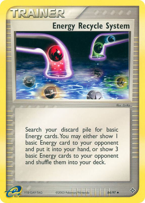 Energy Recycle System Pokemon card from Dragon