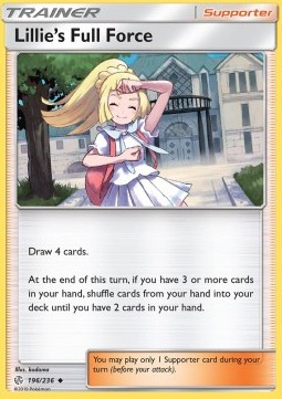 Lillie's Full Force Pokemon card from Cosmic Eclipse