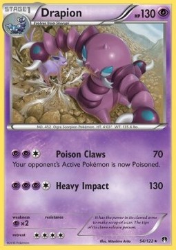 Drapion Pokemon card from BREAKpoint