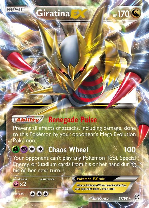 Giratina EX Pokemon card from XY - Ancient Origins