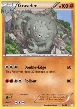 Graveler Pokemon card from Generations