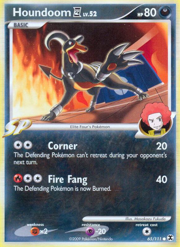 Houndoom E4 Pokemon card from Rising Rivals