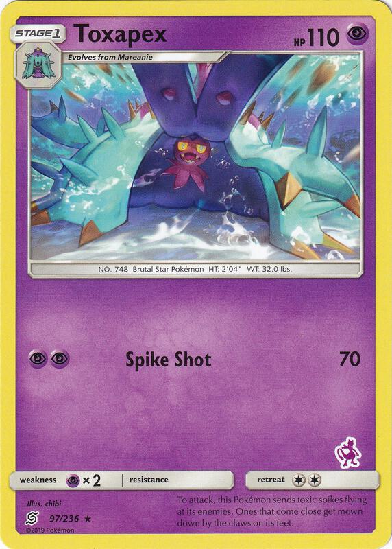 Toxapex Pokemon card from Battle Academy