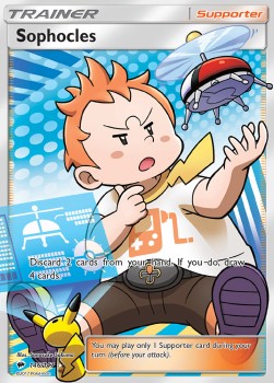 Sophocles Pokemon card from Burning Shadows