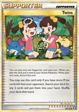 Twins Pokemon card from Triumphant