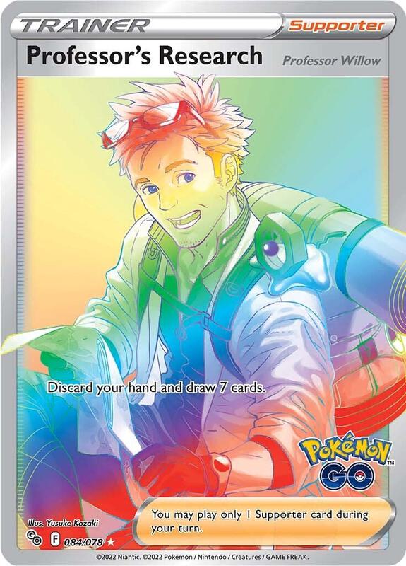 Professor's Research (Secret) Pokemon card from Pokemon GO