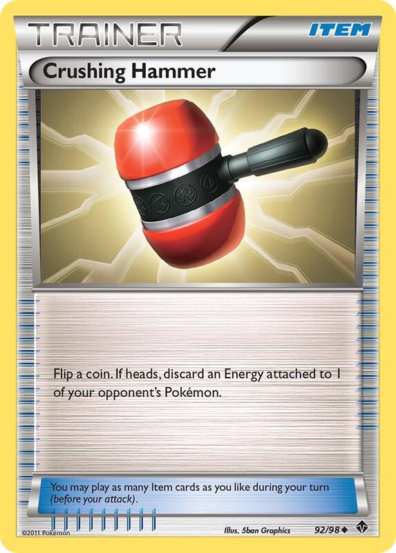 Crushing Hammer Pokemon card from Emerging Powers
