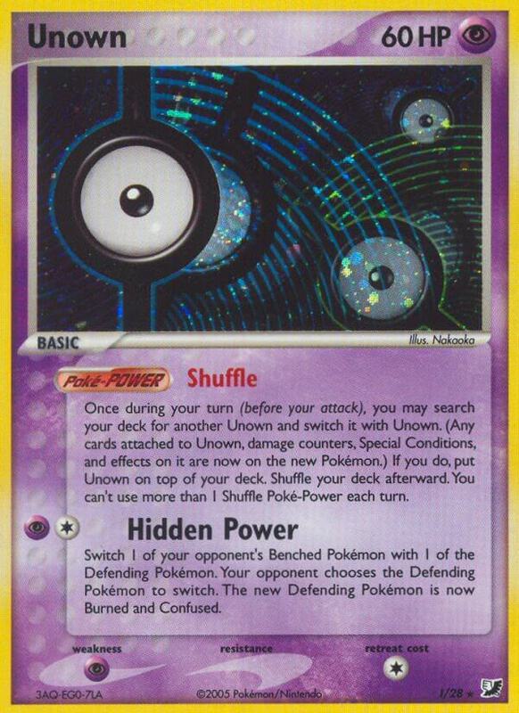 Unown (I) Pokemon card from Unseen Forces