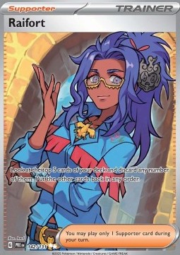 Raifort Pokemon card from Prismatic Evolutions