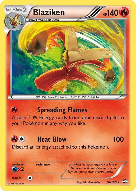 Blaziken Pokemon card from XY - Primal Clash