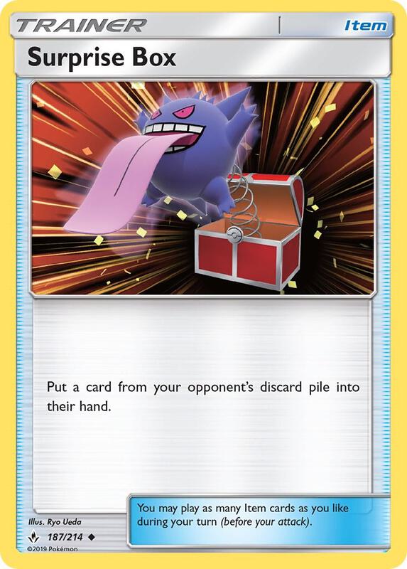Surprise Box Pokemon card from SM - Unbroken Bonds