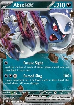 Absol ex Pokemon card from Obsidian Flames