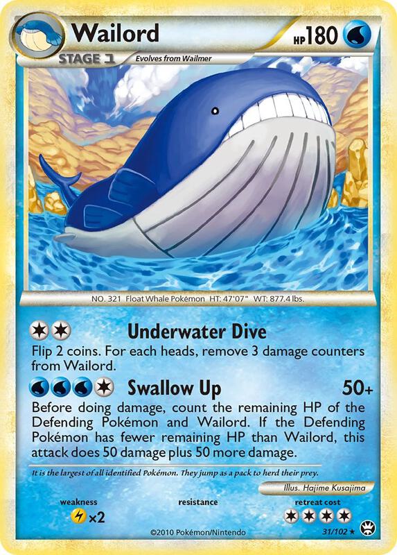 Wailord Pokemon card from Triumphant
