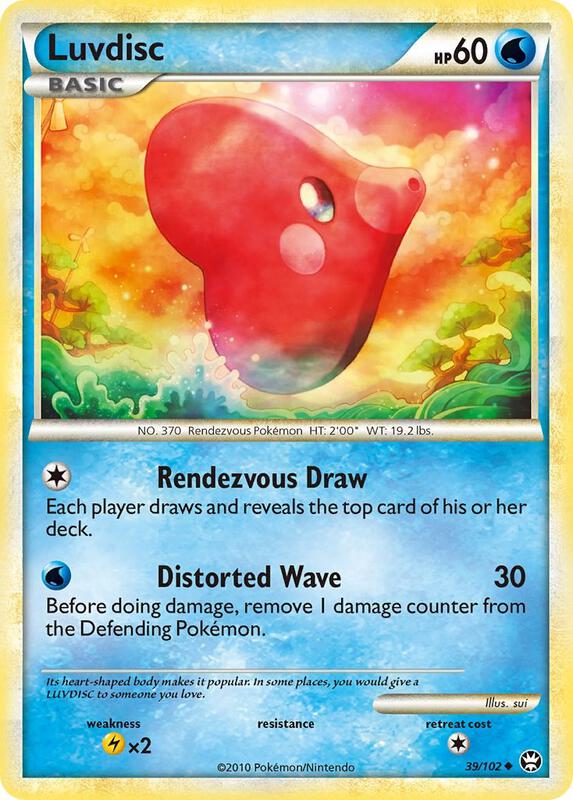 Luvdisc Pokemon card from Triumphant