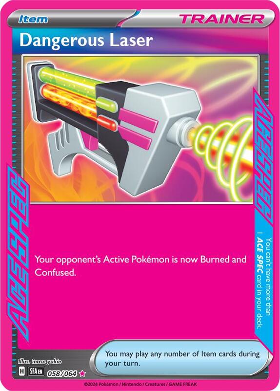 Dangerous Laser Pokemon card from SV: Shrouded Fable